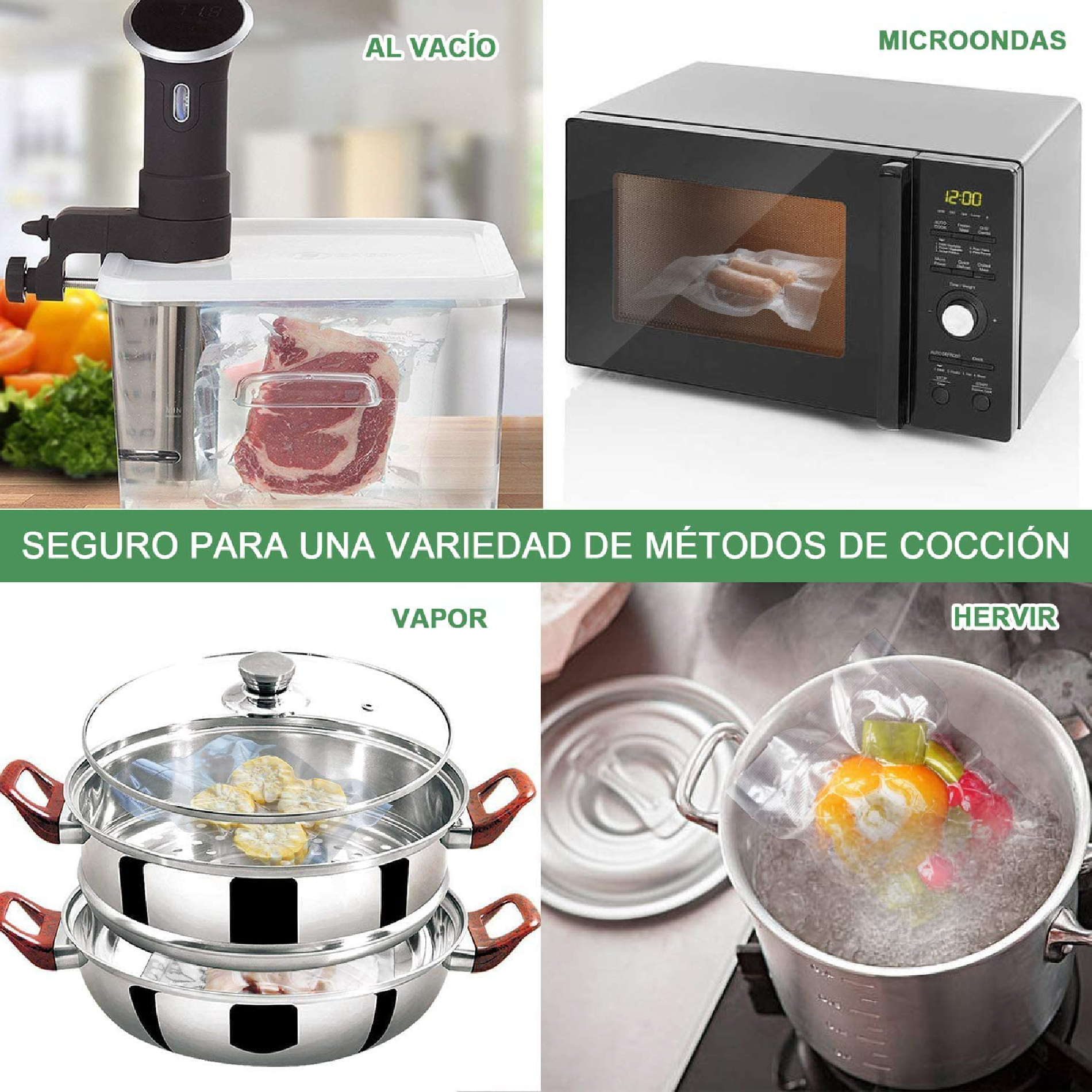 Miniatura 3 de Bolsas Sellado Al Vacío x100 Empaque